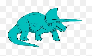 Triceratops Clipart Big Dinosaur - Triceratops Cartoon Cute - Png ClipartFlare.com 