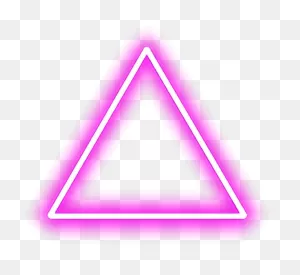 Download Hd Triangle Pink Red Tumblr Shapes Glow Neon Pinktriangle ClipartFlare.com 