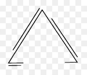 Triangle Tumblr Aesthetic Png Sticker Credit Idk Black - Space ClipartFlare.com 