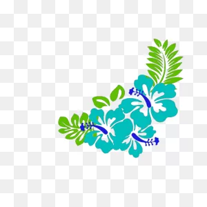 Blue Green Tropical Flowers Png, PNG-WebP Clip Art For Web - Download ClipartFlare.com 