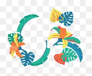 Tropics Leaf Graphic Design Clip Art - Tropical Design Png ClipartFlare.com 