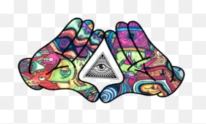 Download Stickers Sticker - Trippy Illuminati - Full Size Png ClipartFlare.com 