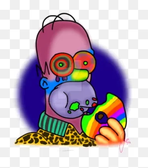 Simpsons Drawing Trippy, Picture - Simpsons Trippy Png Clipart ClipartFlare.com 