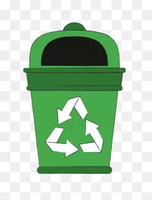 Recycle Trash Can Clipart Transparent - ClipartFlare