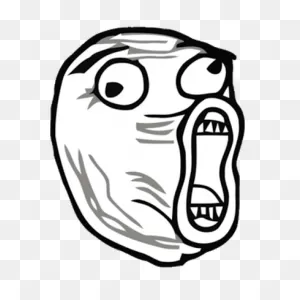 Open Mouth Troll Face Transparent Png - Stickpng