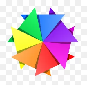 Rainbow Triangle Pattern Clip Art Image - Clipsafari