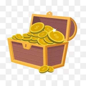 Treasure Chest Full Of Money | Free PNG-WebP
