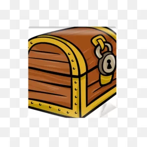 Treasure Chest Clip Art Cartoon Illustration Wall Mural • Pixers ClipartFlare.com 