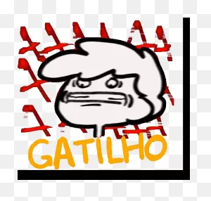 Triggered Gatilho Sticker - Triggered Gatilho Quasequasimodo ClipartFlare.com 