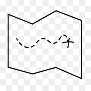 Free Icon | X Mark The Spot Treasure Map