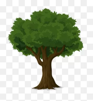 Tree Trunk Leaves - Free Vector Graphic On ClipartFlare