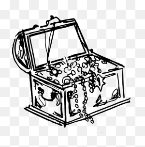 Pirate Treasure Black And White Clipart - Black And White Treasure ClipartFlare.com 