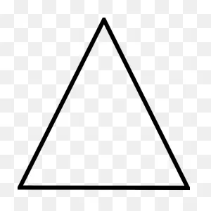 Triangulo Png Blanco - Triangle With No Background Clipart - Large ClipartFlare.com 