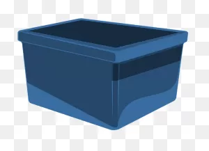 Box Blue Storage - Clipart Tote - Png Download - Full Size Clipart ClipartFlare.com 
