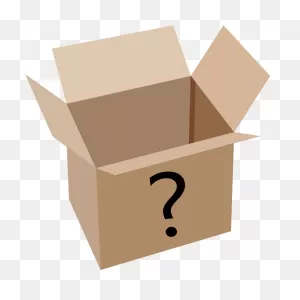 Mystery Box Png Clip Art Black And White - Box With White ClipartFlare.com 