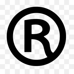 Registered Trademark Symbol Sticker
