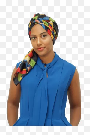 Colourful Silk Print Head Wrap For Hair Loss | Suburban Turban