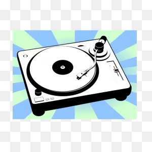 Vector Clip Art Of Turntable | Free PNG-WebP