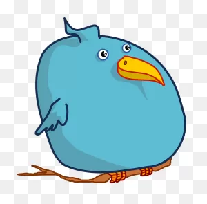 Twitter Bird Fat - Free Vector Graphic On ClipartFlare