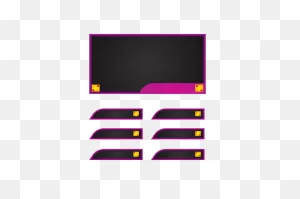 Purple Stream Overlay Panels Design Graphic By Muhammad Rizky ClipartFlare.com 