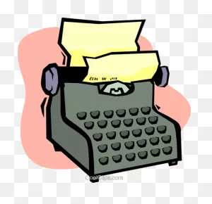 Download Typewriter Royalty Free Vector Clip Art Illustration ClipartFlare.com 
