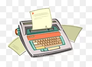 Electric Typewriter Royalty Free Vector Clip Art Illustration ClipartFlare.com 