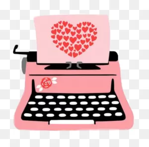 Hearts #heart #pink #typewriter #sctypewriter Clipart - Full Size ClipartFlare.com 