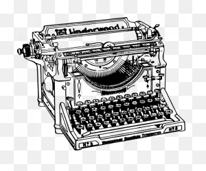 Old Typewriter Clipart | ClipartFlare – Free Png Library