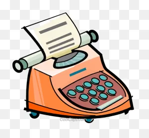 Typewriter Royalty Free Vector Clip Art Illustration -Vc061713 ClipartFlare.com 