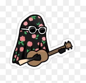 Twenty One Pilots- Tyler Joseph Ukulele Floral (Ghost) By Andie ClipartFlare.com 
