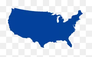 Solid United States Map Clipart - Full Size Clipart (#5764471 ClipartFlare.com 