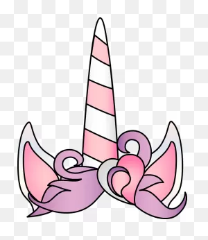 Graphic Unicorn Horn - Free Vector Graphic On ClipartFlare