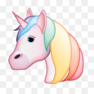 ClipartFlare® – The Official Brand | Magical Unicorn Head (Variant Rainbow)