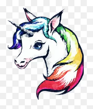 Scunicorns #unicornsticker #unicornio #challenge #unicorn - Vector ClipartFlare.com 
