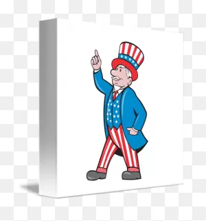 Uncle Sam American Pointing Up Cartoon By Aloysius Patrimonio