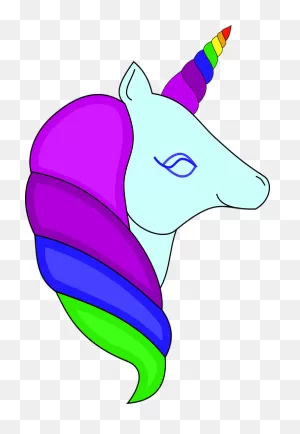 Unicorn Head Rainbow - Free Vector Graphic On ClipartFlare