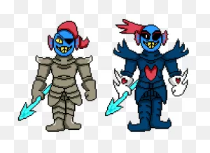 Undyne Pixel Art By Noteyuuta On 