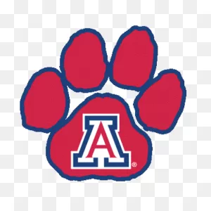 Logo_-University-Of-Arizona-Wildcats-Red-A-Paw-Print - ClipartFlare