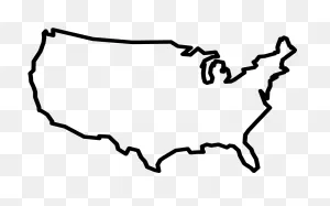 See Our Map - Us Map Outline Icon Clipart - Full Size Clipart ClipartFlare.com 