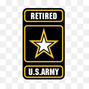 Retired U.s. Army Logo Sticker
