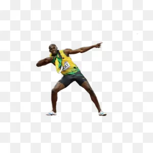 Usain Bolt Sideview Transparent Png - Stickpng