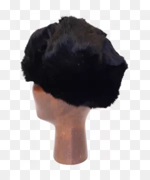 Rabbit Fur Ushanka (Black)