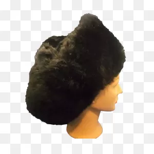 Ushanka Russian Fur Hat Black Unisex Handmade | Fur Hat, Ushanka, Fur
