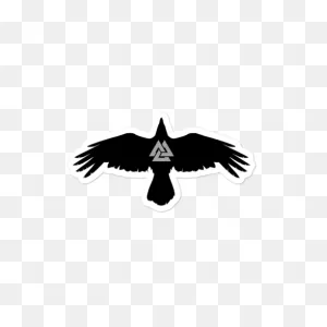 Valknut Raven Bubble-Free Sticker – Norse Souls