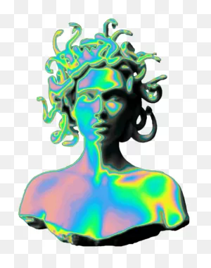 1024 X 1024 27 - Medusa Vaporwave Png Clipart - Large Size Png ClipartFlare.com 