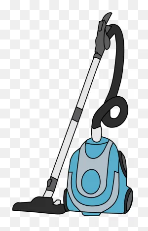 Blue And Grey Vacuum Cleaner, Clip Art Free Image Download