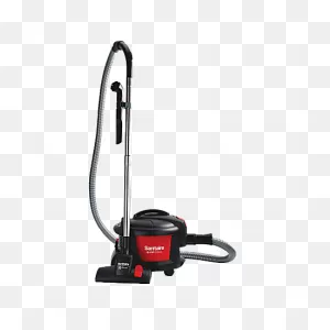 Sanitaire Quiet Clean® Bagless Canister Vacuum, Black/red