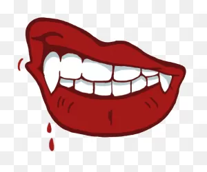 Transparent Vampire Teeth Clipart Transparent - Vampire Teeth ClipartFlare.com 
