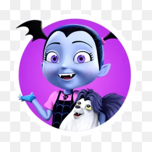 Check Out This Transparent Vampirina With Wolfie On Head Png Image