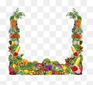Veggies Vegetables Frame - Free Image On ClipartFlare